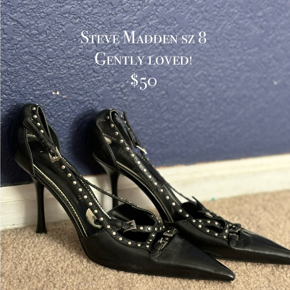 Steve Madden studded heel